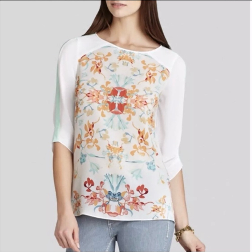 Bcbgmaxazria Andie Draped Back Blouse